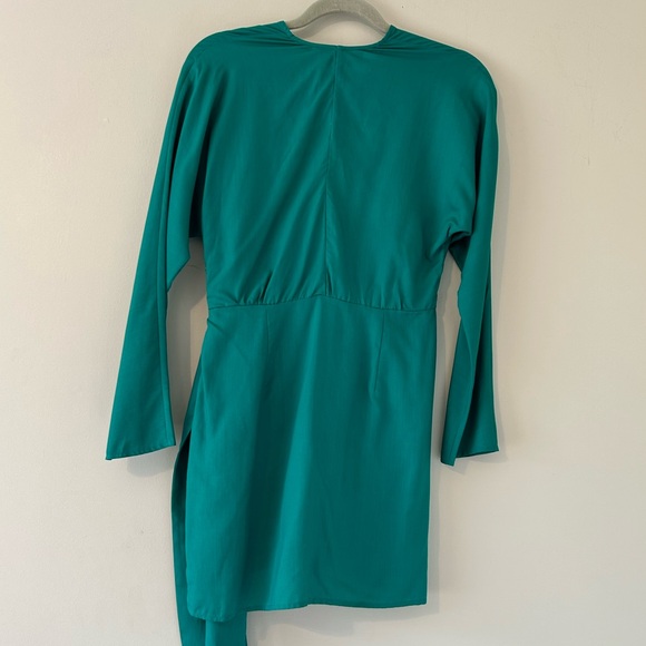 L'Academie The Lorriana Mini Dress in Kelly Green Tencel Small Event Prom - Picture 3 of 12